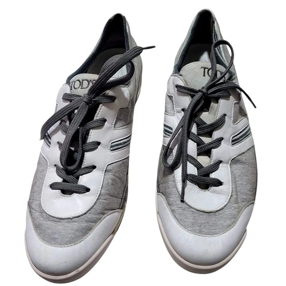 Tod's Multicolor Fabric/Leather, and Suede Low Top Women Sneakers Size 39.5